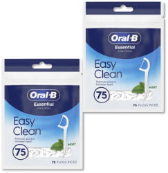 Oral-B Easy Clean fogselyem pálcika mentolos ízesítéssel (2x75 db)