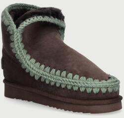 Mou Eskimo 18 Glitter Logo cizme de zăpadă pentru femei din piele întoarsă 9BY2-OBDU9C_89X (MU.FW101050A.MOCGRN)