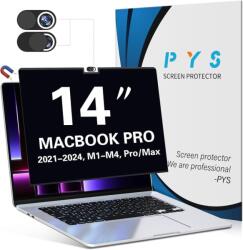 PYS MacBook Pro 14" mágneses adatvédelmi szűrő, tükröződésmentes (2021-2023, M1/M2/M3)
