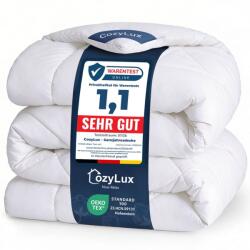 CozyLux Paplan 200x220 cm Fehér 4 Évszakos Mikroszálas Steppelt Takaró 300GSM Töltéssel Oeko-TEX 100 Géppel Mosható