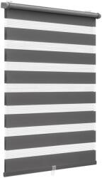 Sekey Doppelrollo Klemmfix fúrás nélküli dupla roló 70x150 cm, sötétszürke, zsinór nélküli, redőny, ablakroló