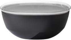 Mepal Silueta tálalótál fedővel - 5000 ml - Nordic Black - mosogatógépben és mikrohullámú sütőben használható - salátástál - tapas tányér