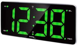 Technoline WT 486 rádiójel vezérelt ébresztőóra - zöld LED kijelzővel