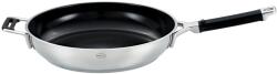 RÖSLE RÖSLE Silence Pro ProCeraPlus serpenyő 32 cm, tapadásmentes kerámia bevonat, hőálló 260°C-ig, 18/10 rozsdamentes acél, ezüst/fekete