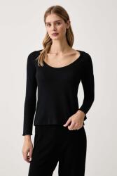 BOSS longsleeve de pijama pentru femei cu modal Cosy Waffle_LS-Shirt 9BY2-BIDYOT_99X (50557175)