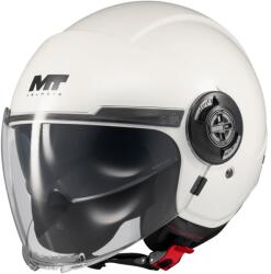 MT Helmets Casca MT Helmets Viale SV S Pure - Integrală, alb, Ochelari soare incluși (132500PA010)