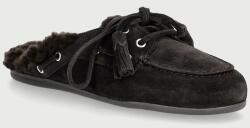 Posa női velúr papucs Boat Loafer Mule - barna Női 37
