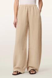 AllSaints pantaloni wide leg pentru femei cu amestec de in JETT 9BY2-SPDZZM_08X (W070TE)