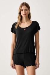 HUGO tricou de pijama pentru femei din modal HEART T-SHIRT 9BY2-BIDZZ0_99X (50566639)
