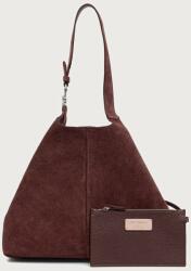 Coccinelle hobo táska női velúrbőr - burgundia Univerzális méret - answear - 116 990 Ft