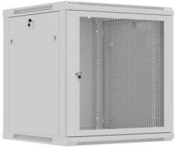 Lanberg Fali rackszekrény 19" 12U 600x600mm szürke, perforált ajtóval (lapra szerelt) (WF01-6612-23S)