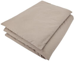 EKO 2 darabos pamut ágyneműhuzat kiságyhoz Dark Beige 40x60cm, 90x120cm