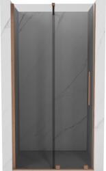 Mexen Velar 90 cm-es tolóajtós zuhanykabin, grafit, csiszolt réz - 871-090-000-41-65
