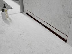 Mexen Flat Wall 2 az 1-ben falra szerelhető, vonalmenti lefolyó 80 cm, rózsaarany színben - 1630080