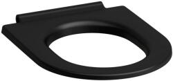 Laufen Pro X fedél nélküli Duroplast WC ülőke Soft Close mechanizmussal és rozsdamentes acél zsanérokkal, matt fekete H8918647160001 (H8918647160001)