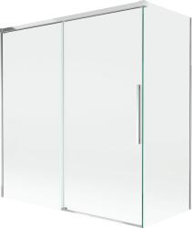 Mexen Rox 2-szárnyú toló zuhanyfal 150 + 70 x 150 cm, átlátszó, króm - 8C9-150-070-01-00