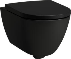 Laufen Pro X csendes öblítésű fali kerámia WC csésze Rimless, matt fekete H8208607160001 (H8208607160001)