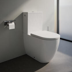 Laufen Pro X csendes öblítésű kerámia monoblokk WC csésze oldalsó vízbekötéssel, matt fehér H8248617572311 (H8248617572311)