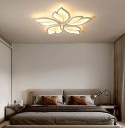  LED csillár, K137/5 modell, távirányítóval, 3 féle fény, állítható intenzitás, 120W, fehér, rögzítőrendszerrel, 52 x 52 x 10 cm