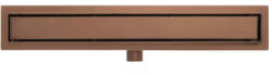 AREZZO design 2in1 800 mm rozsdamentes acél folyóka, szálcsiszolt bronz AR-800DBB (AR-800DBB)