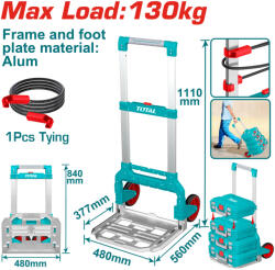 TOTAL One-Stop Tools Összecsukható kézikocsi (THWB61201)