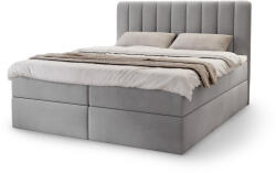MV MAGIC kárpitozott szürke boxspring franciaágy Méret: 180x200