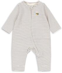 Konges Sløjd gyerek rugdalózó pamut elasztánnal BASIC ZIP ONESIE GOTS - fehér 74