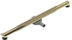 Mexen Flat 360° Slim 90 cm-es forgó vonalmenti lefolyó, arany - 1541090
