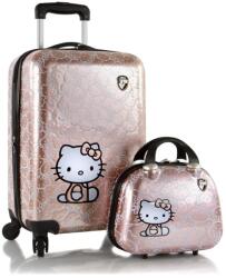 HEYS Kids Hello Kitty Metallic - 2 darabos bőrönd: 33, 8 l / Kozmetikai tok: 3 L HEYS-16337-6042-00 (HEYS-16337-6042-00)