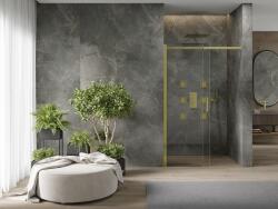 Mexen Omega tolóajtós zuhanykabin 120 cm, átlátszó, arany - 825-120-000-50-00
