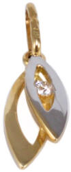Ékszershop Bicolor köves arany medál (1322801)