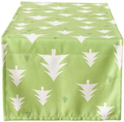  Napron textil pentru masa SCANDI TREES 40x140 cm, verde Fata de masa