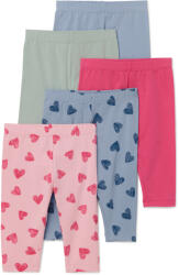 Tchibo - 5 gyerekleggings, szívmintás