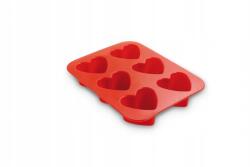 Guardini muffin sütőforma 17 x 22 cm (11 69040 6muffins hearts j)