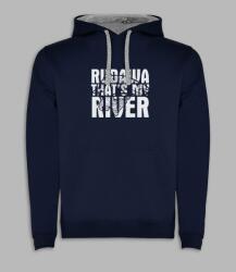Roly Horgász kapucnis pulóver horgászoknak Rudawa, sötétkék, M