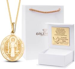 Goldmark Arany Szett Vastag Lánc Bencés Medállal 14KT 585 (ZKBENEDYKT585)