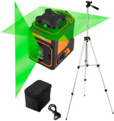 NEO TOOLS Laser plan de 30 m, 5 linii, unghi orizontal de 360°, cu husă și trepied de 1, 5 m (75160)