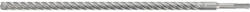TOYA Burghiu pentru beton cu 4 tăișuri, SDS Plus, 16x450 mm (YT-419798) Burghiu