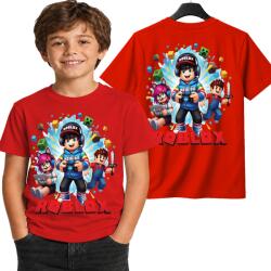  Gyerek Póló Piros Roblox Portál Ajándék Robloks World XL 164 CM