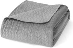 SN Cuvertură de catifea pentru pat Moxie Culoare: Gri, Dimensiuni: 240x220