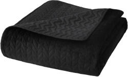 SN Cuvertură de catifea pentru pat Moxie Culoare: Negru, Dimensiuni: 240x220
