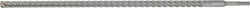TOYA Burghiu pentru beton cu secțiune transversală, SDS Plus, 18×600 mm (YT-42362) Burghiu