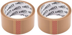 Neo Bandă de ambalaj maro, 48 mm x 40 m, 1+1 (56055)