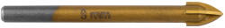 GRAPHITE burghiu universal, 4 tăișuri, titan, 8 mm, pentru sticlă, lemn, plastic, metal, piatră (54T407) Burghiu