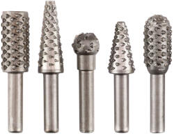 GRAPHITE Set de pile de frezare turbo din, 5 bucăți (56T659)