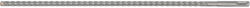 TOYA Burghiu pentru beton cu secțiune transversală, SDS Plus, 10×450 mm (YT-42329) Burghiu