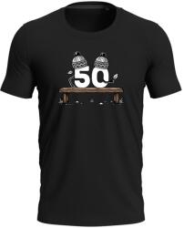 Bontis Tricou pentru bărbați pentru aniversarea de 50 de ani - Neagră | S (TRI-50-blck-S)