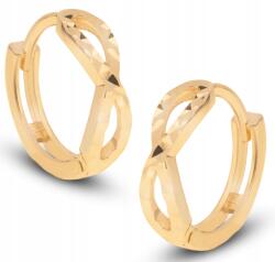 Goldmark Arany Karikafülbevaló Gyémántos Infinity Végtelenség 14KT 585