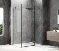 SAPHO GLOBE GUN METAL nyílóajtó oldalfallal, 1000x1000mm, jobbos, transzparent üveg (GB1010-3415RGM) (GB1010-3415RGM)