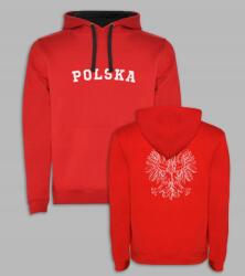 Roly Sas Kapucnis Pulóver Hátul És Lengyel Felirat Az Elején, piros, L